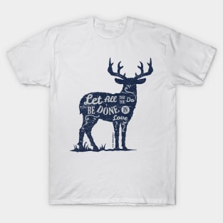 Moose silhouette with motivational wisdom T-Shirt